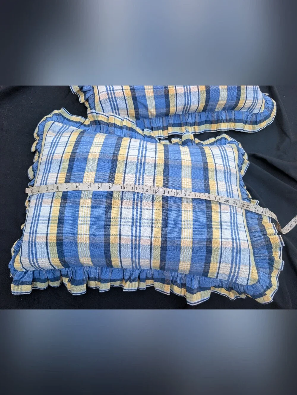 Waverly blue plaid